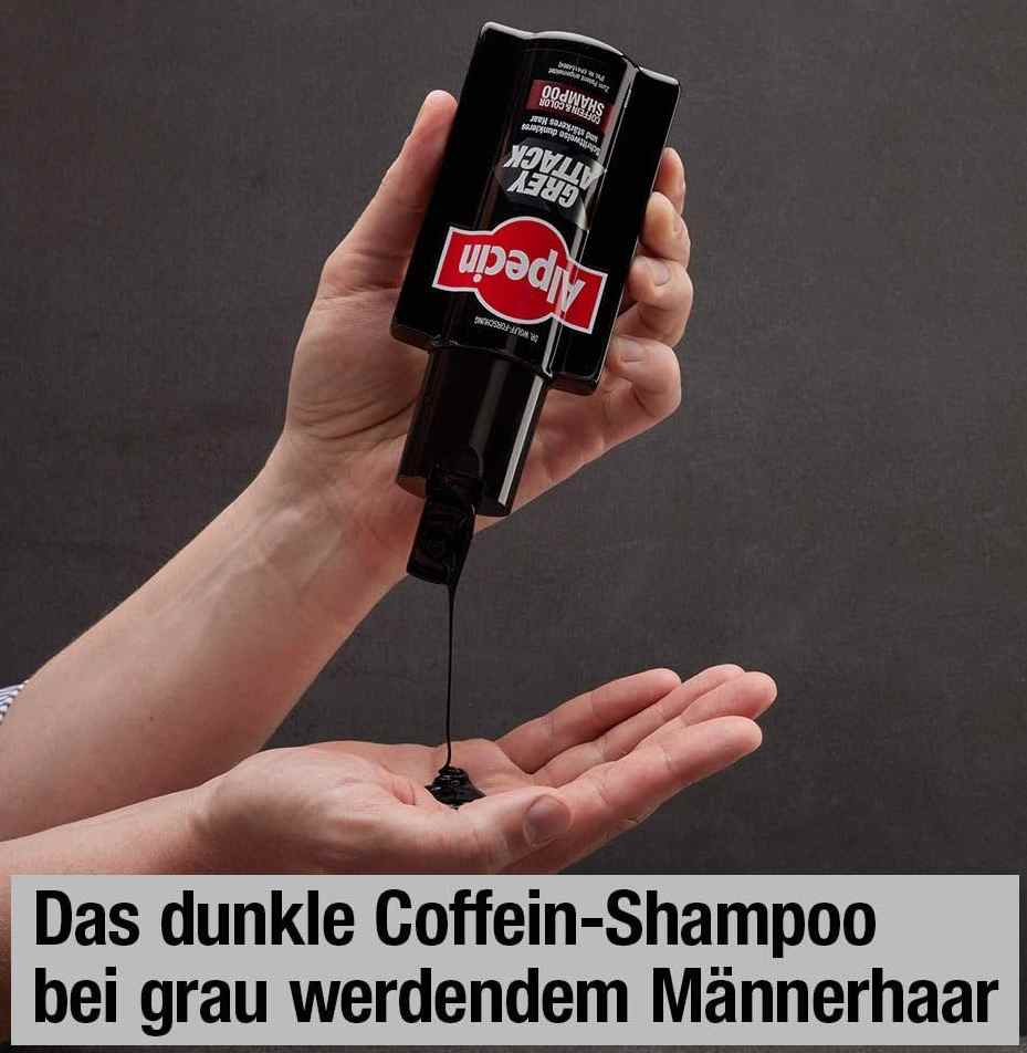 3x 200 ml Alpecin Grey Attack Coffein & Color Shampoo