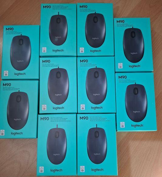 10x Logitech M90 Maus