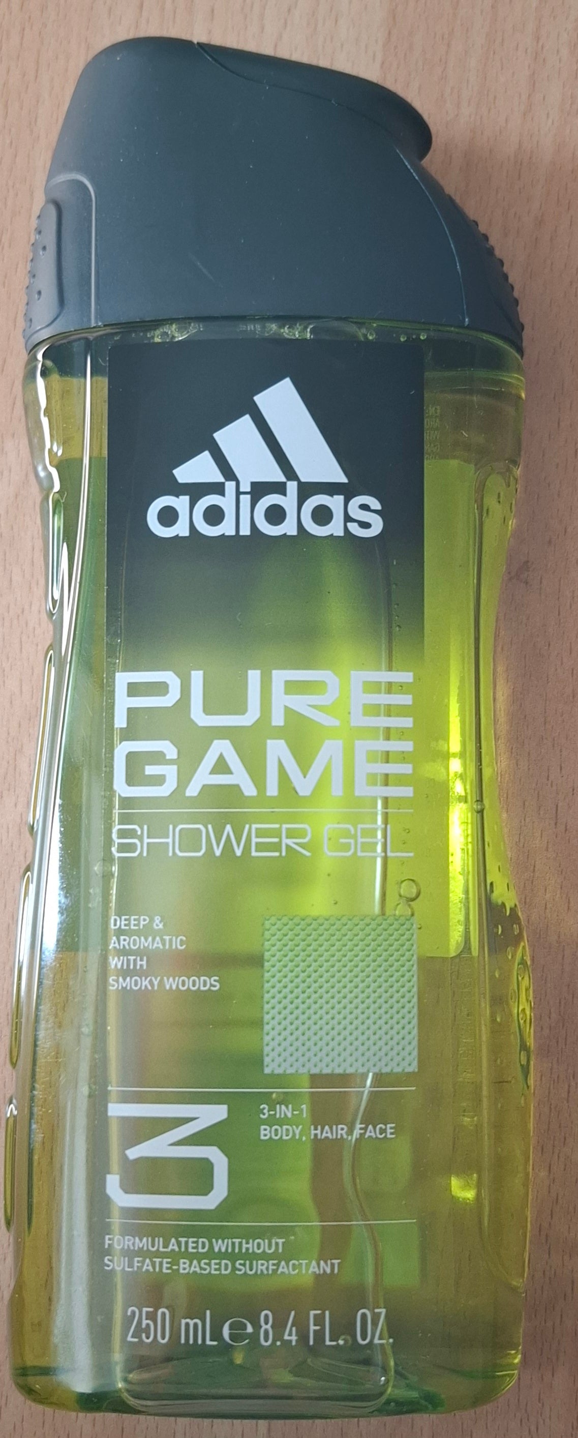 adidas Pure Game 3 in 1 Shower Gel Duschgel 250ml   -  Test