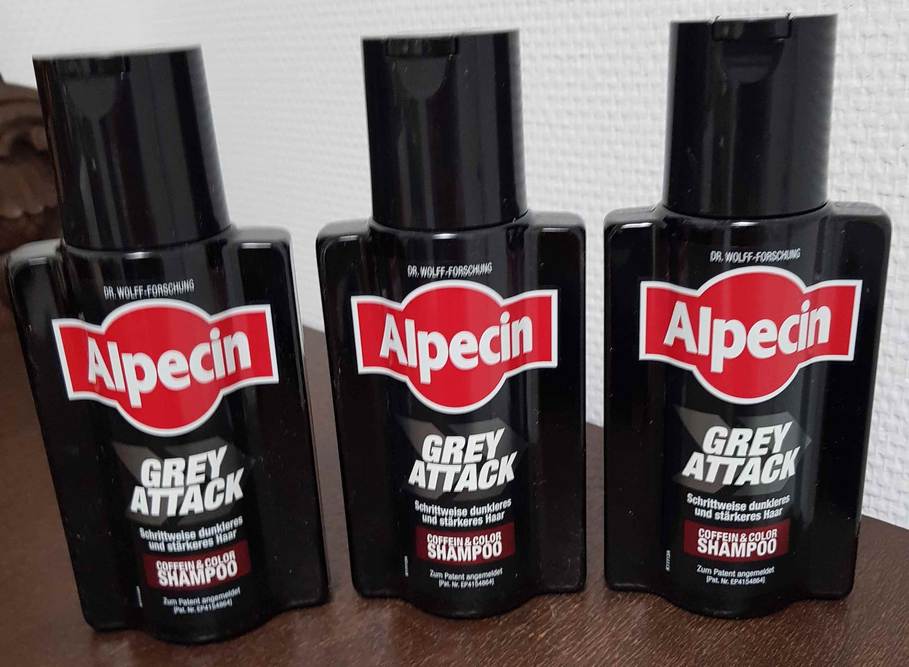 3x 200 ml Alpecin Grey Attack Coffein & Color Shampoo